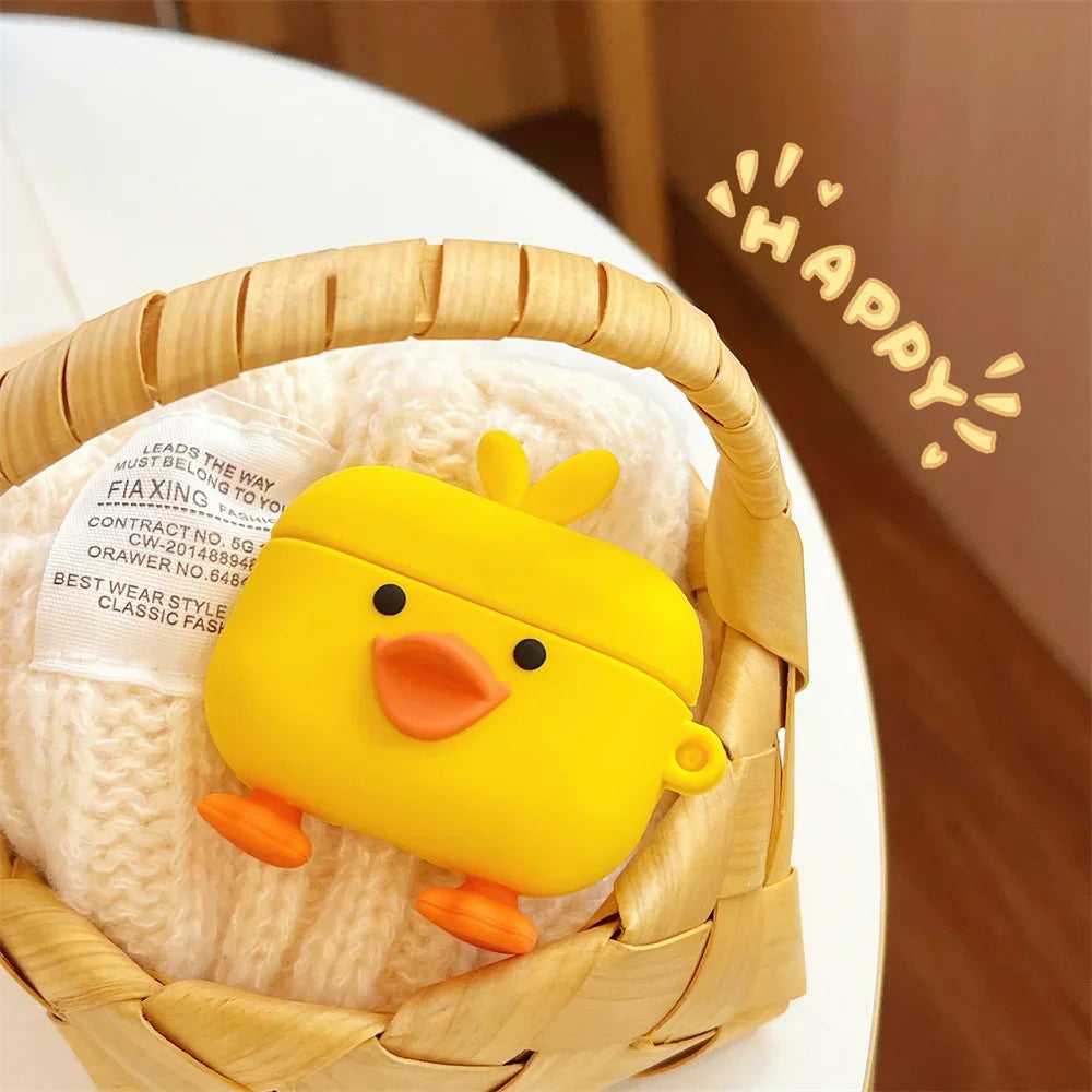Cute Duck Earphone Case