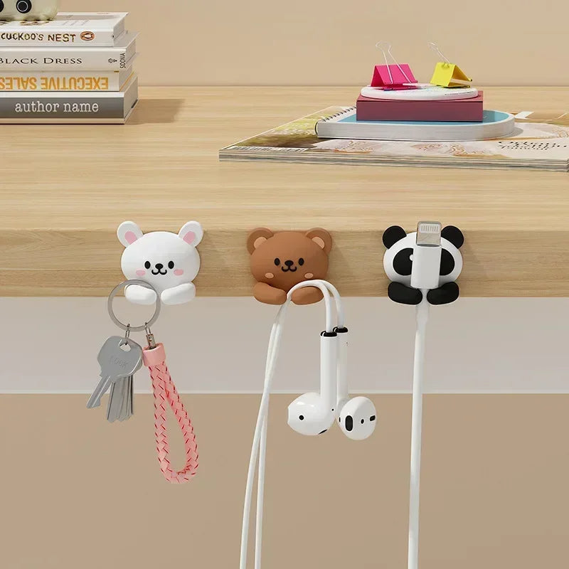 Cute Cartoon Cable Organizer | Phone Charger & Headphone Cord Holder