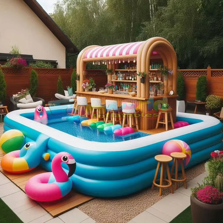 Ultimate Party Float: Superior Design Inflatable Pub Bar & Sofa for Adults