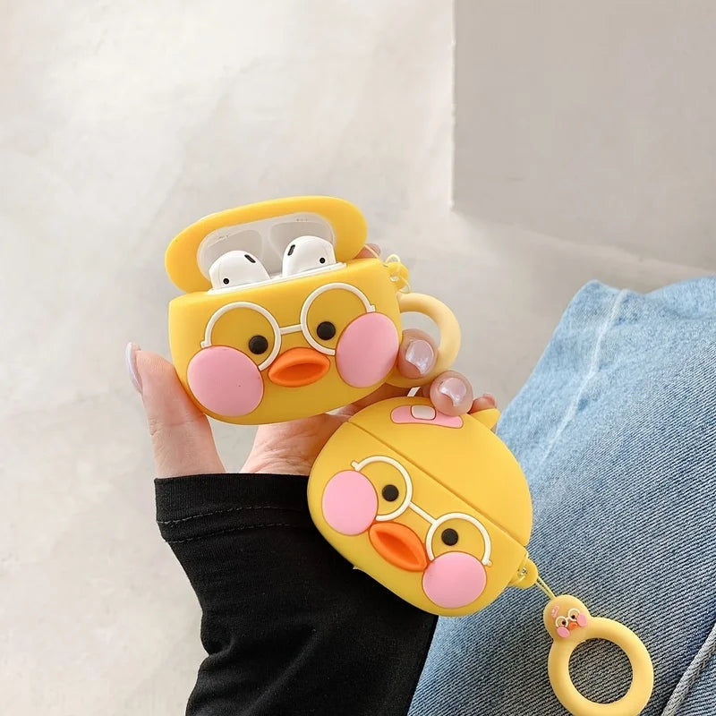 Cute Duck Earphone Case