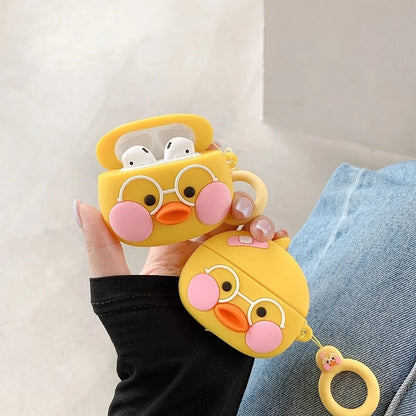 Cute Duck Earphone Case
