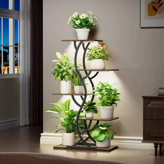 Plant Stand Indoor with Grow Lights