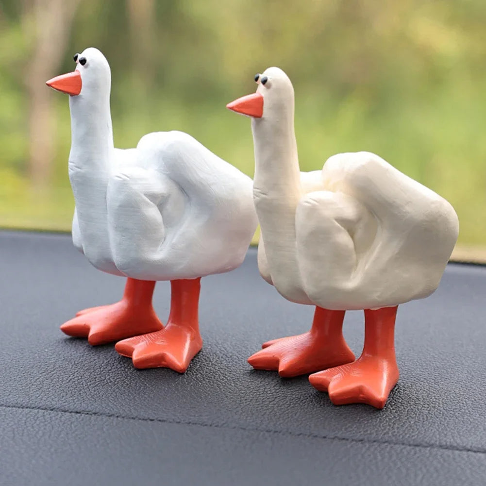 Funny Little Duck Decor Middle Finger