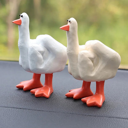 Funny Little Duck Decor Middle Finger