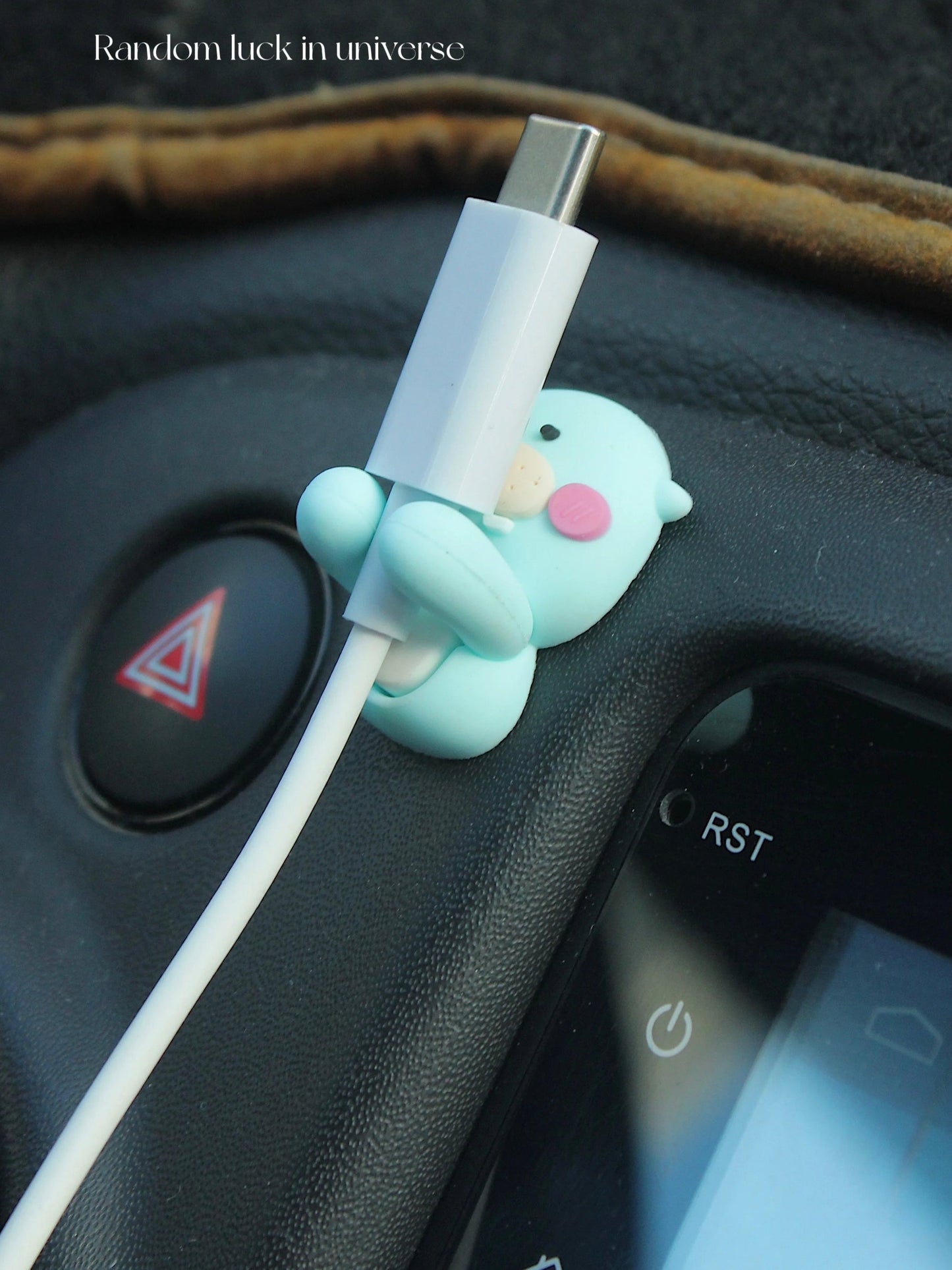Cute Cartoon Cable Organizer | Phone Charger & Headphone Cord Holder
