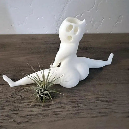 Funny Big Booty Ghost Planter | Quirky Succulent & Air Plant Display for Indoor Decor