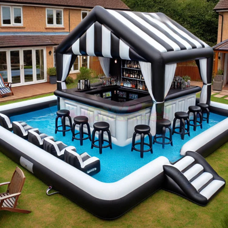 Ultimate Party Float: Superior Design Inflatable Pub Bar & Sofa for Adults