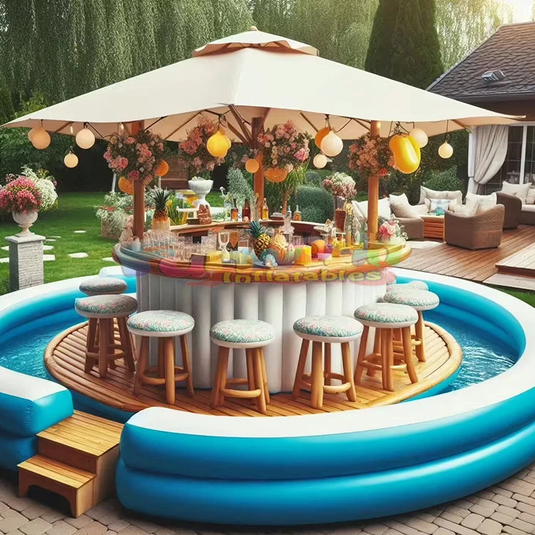 Ultimate Party Float: Superior Design Inflatable Pub Bar & Sofa for Adults