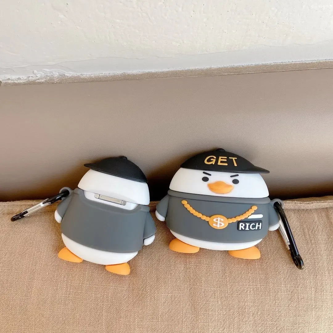 Cute Duck Earphone Case