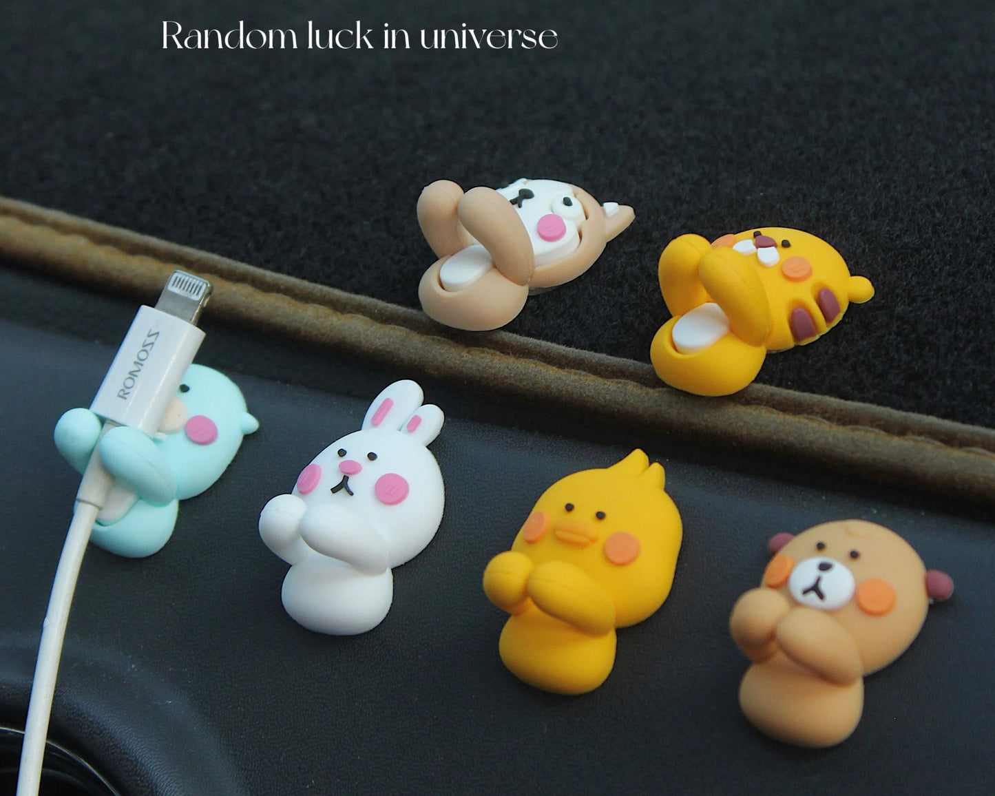 Cute Cartoon Cable Organizer | Phone Charger & Headphone Cord Holder