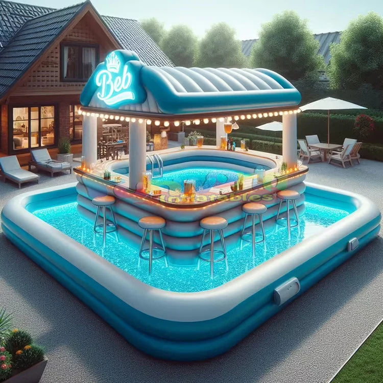 Ultimate Party Float: Superior Design Inflatable Pub Bar & Sofa for Adults