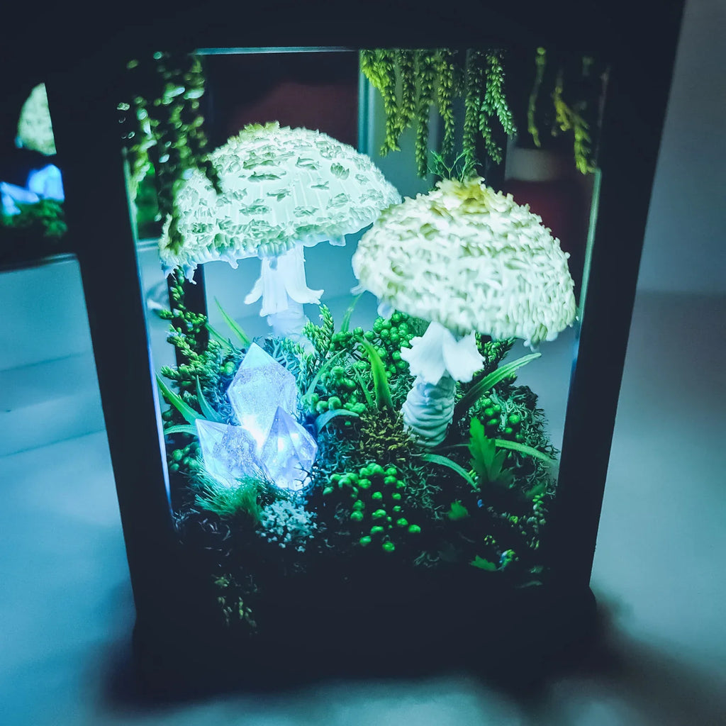 Handmade Mushroom Lantern – Glowing Fairy Garden Light