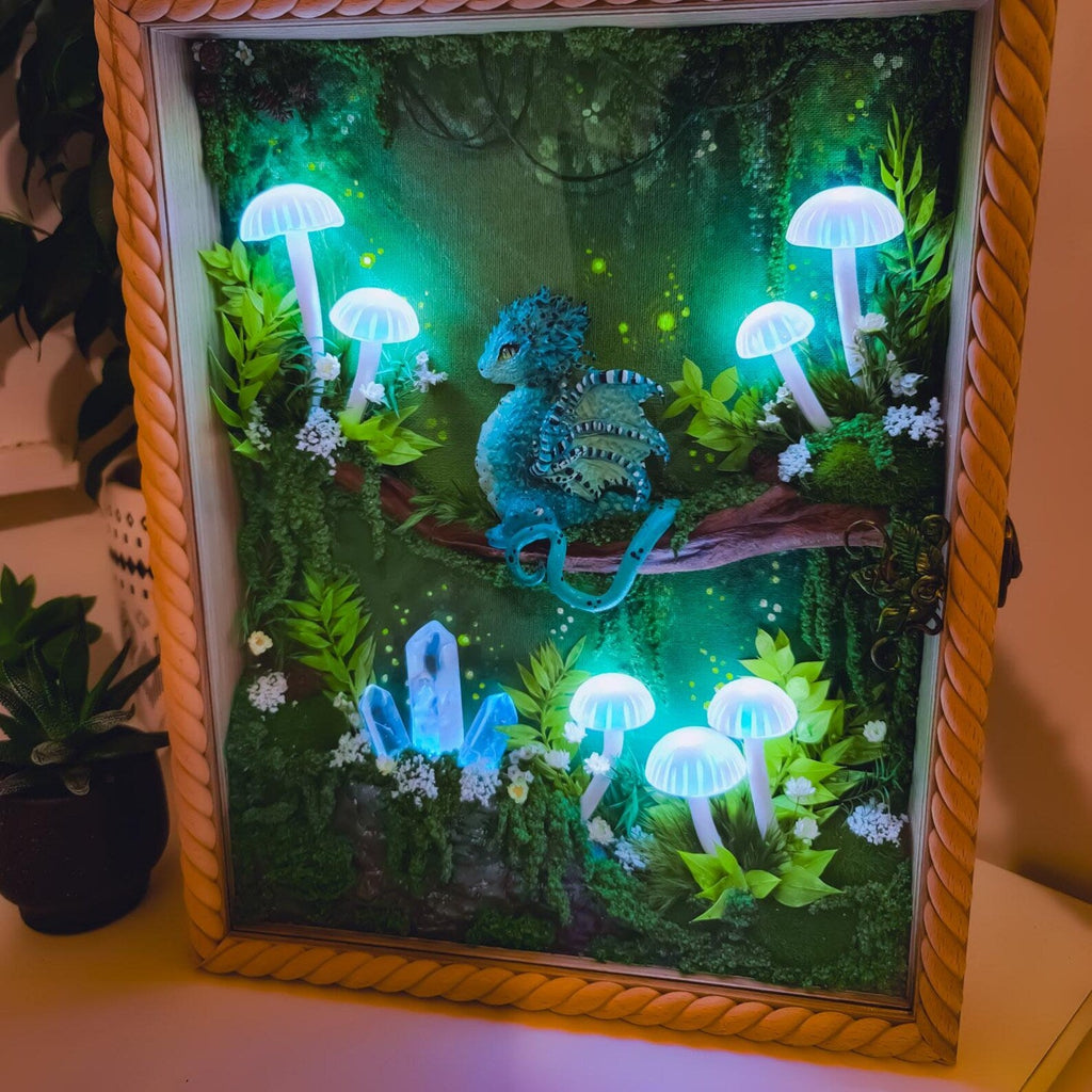 Fantasy Forest Mushroom Lamp – Handcrafted LED Wall Light