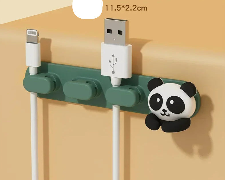 Cute Cartoon Cable Organizer | Phone Charger & Headphone Cord Holder
