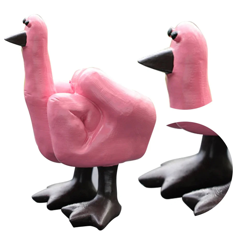 Funny Little Duck Decor Middle Finger